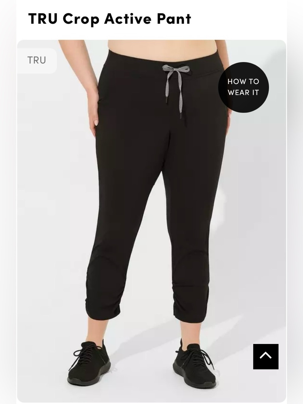 Torrid TRU Black Drawstring Plus-Size Jogger Pants NWT Size 3 - Picture 4 of 7